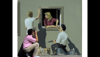 Quelques trompes l'oeil sur les murs